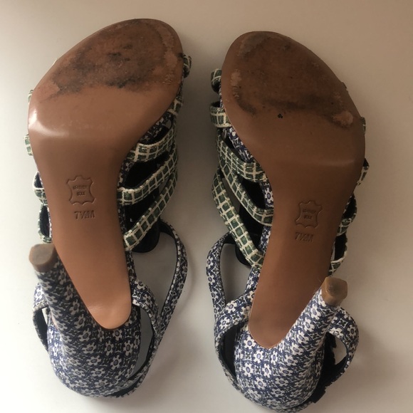 Tory Burch mixed print High heel Sandal - Picture 5 of 5
